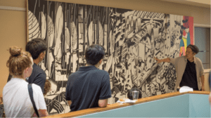 Mural by Nagoya-based Japanese artist Tomoyuki Washio